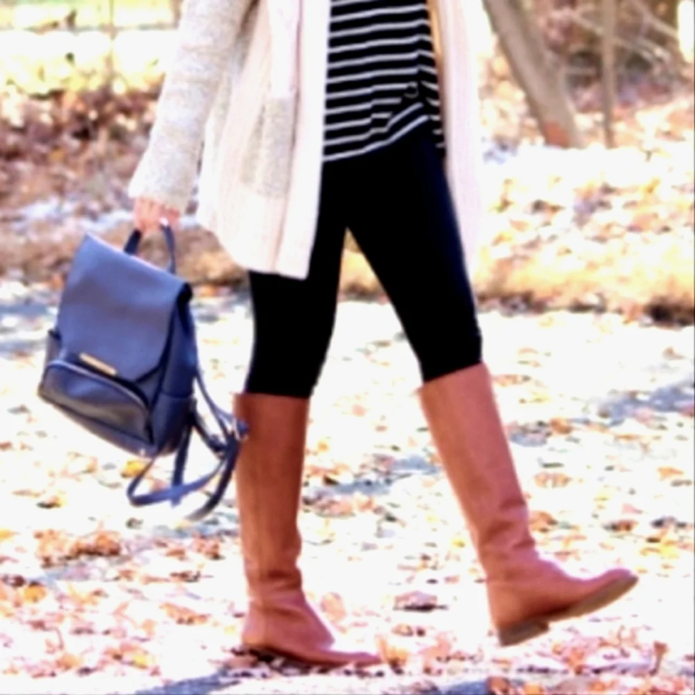 Madewell‎ Sidney Tall Riding Boots Brown Leather